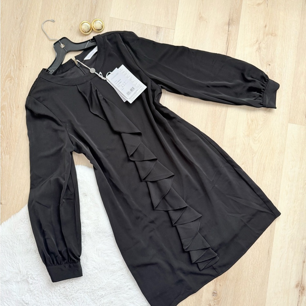 034 Anonyme Black Long Sleeve Dress Sz 6 NWT